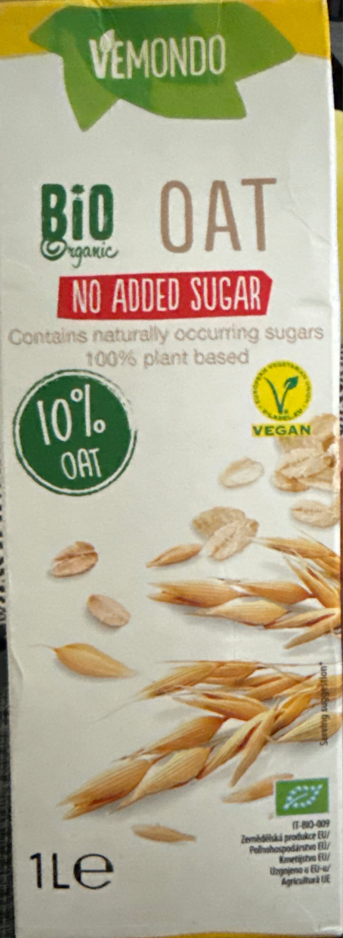 Vemondo Bio napitak od zobi packshot