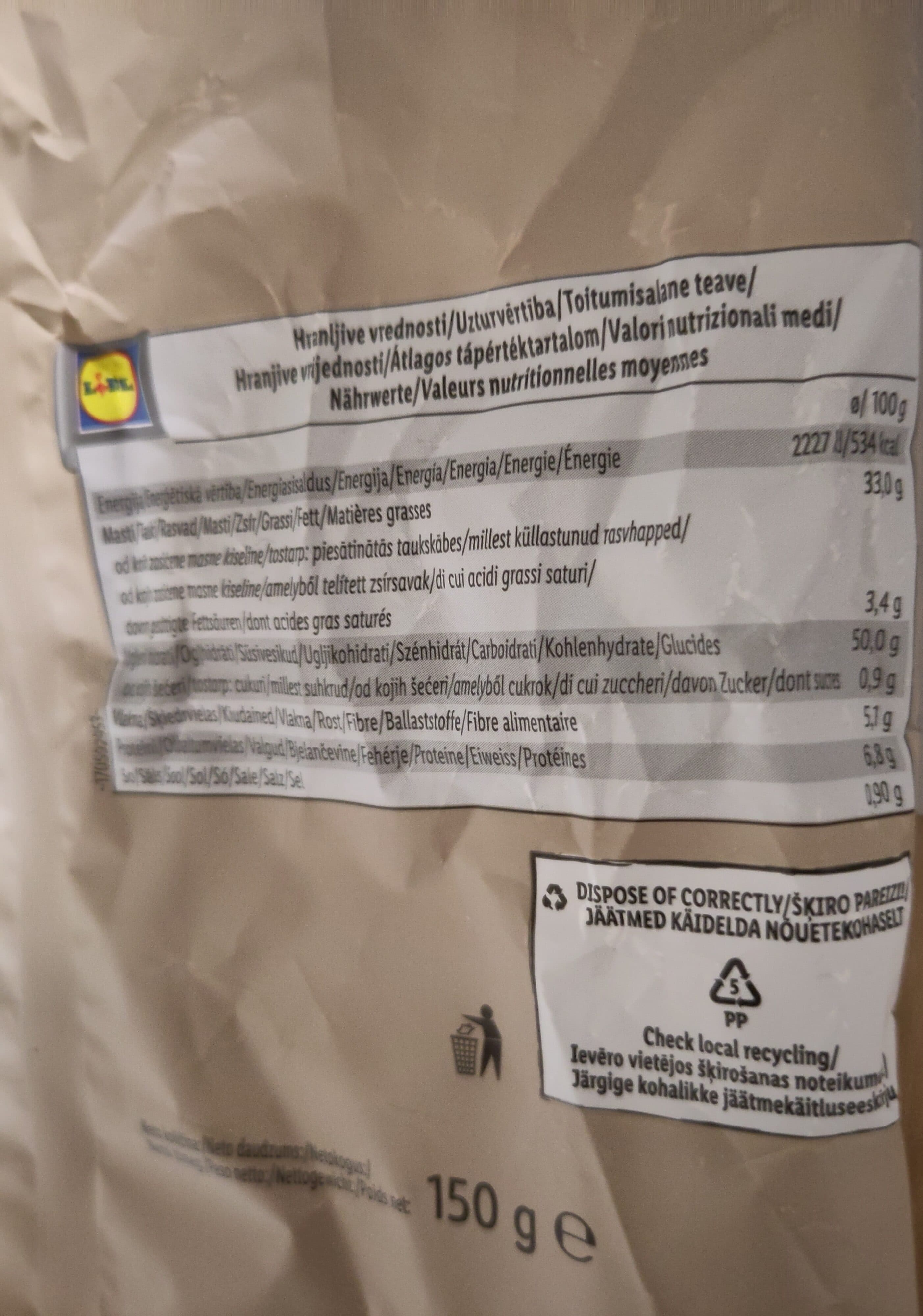 Lidl crisps black truffle flavour packshot