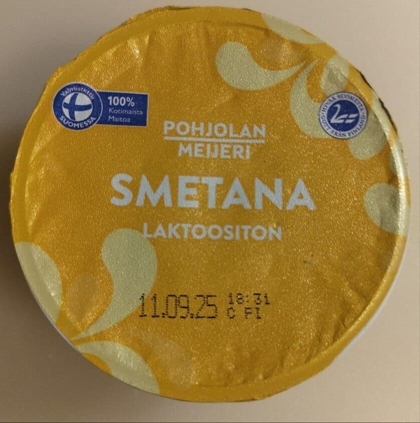 Pohjolan Meijeri Smetana laktoositon packshot