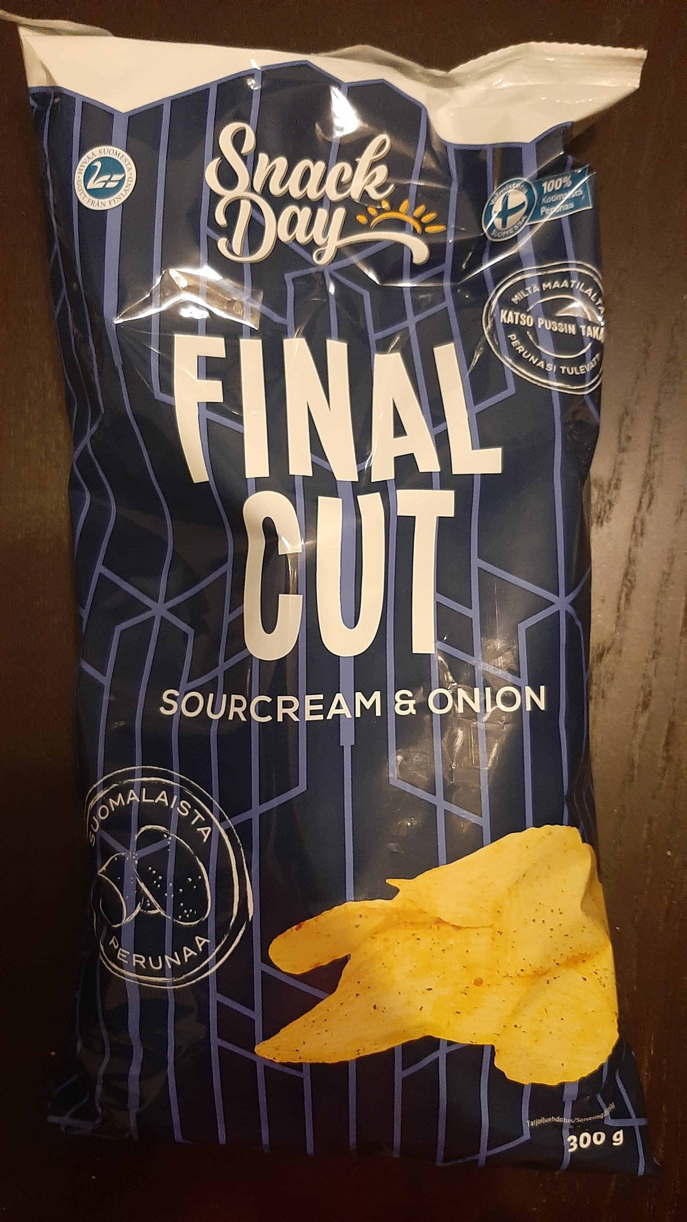 SnackDay Perunalastu Onion packshot