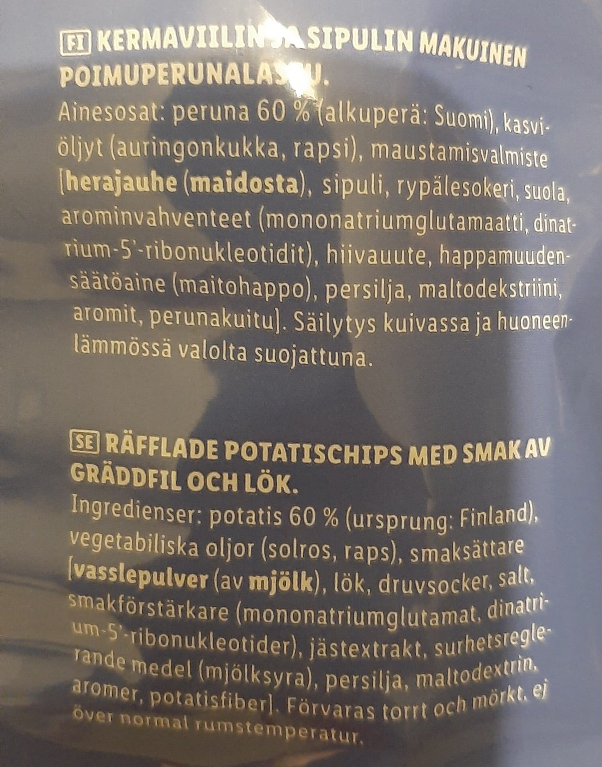 SnackDay Perunalastu Onion packshot