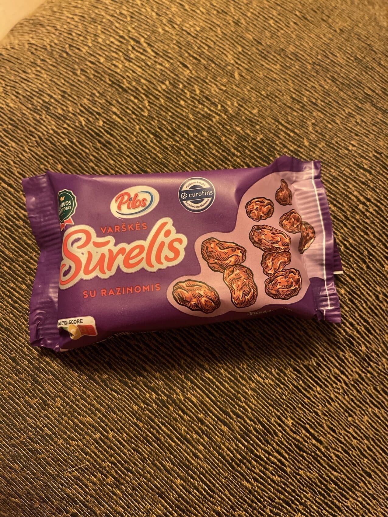 Pilos Varškės sūrelis su razinomis packshot