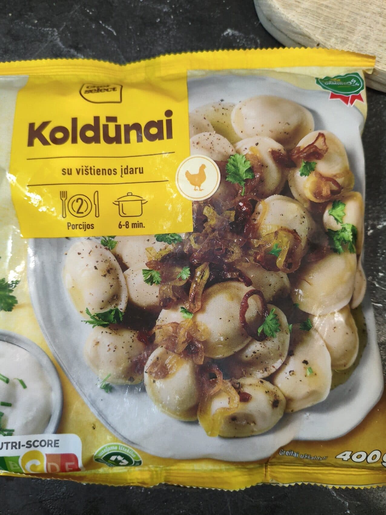 Chef Select (Lidl) Chicken Dumplings (Koldūnai) packshot