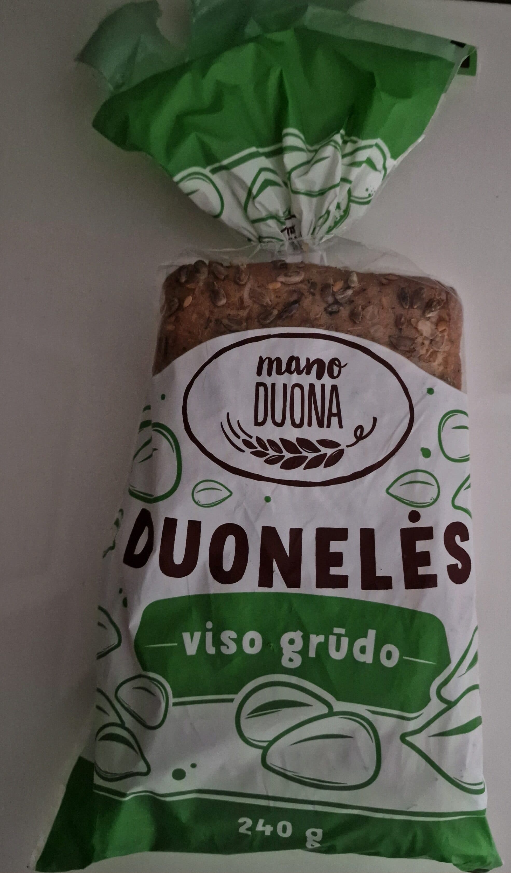 Mano duona Duonelės viso grūdo packshot