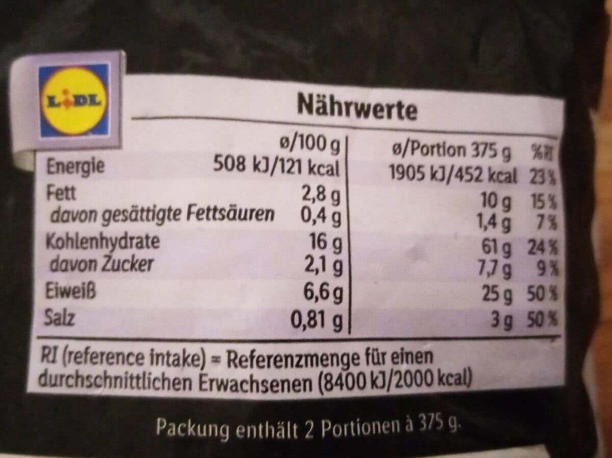Vitasia - Lidl Bami Goreng packshot