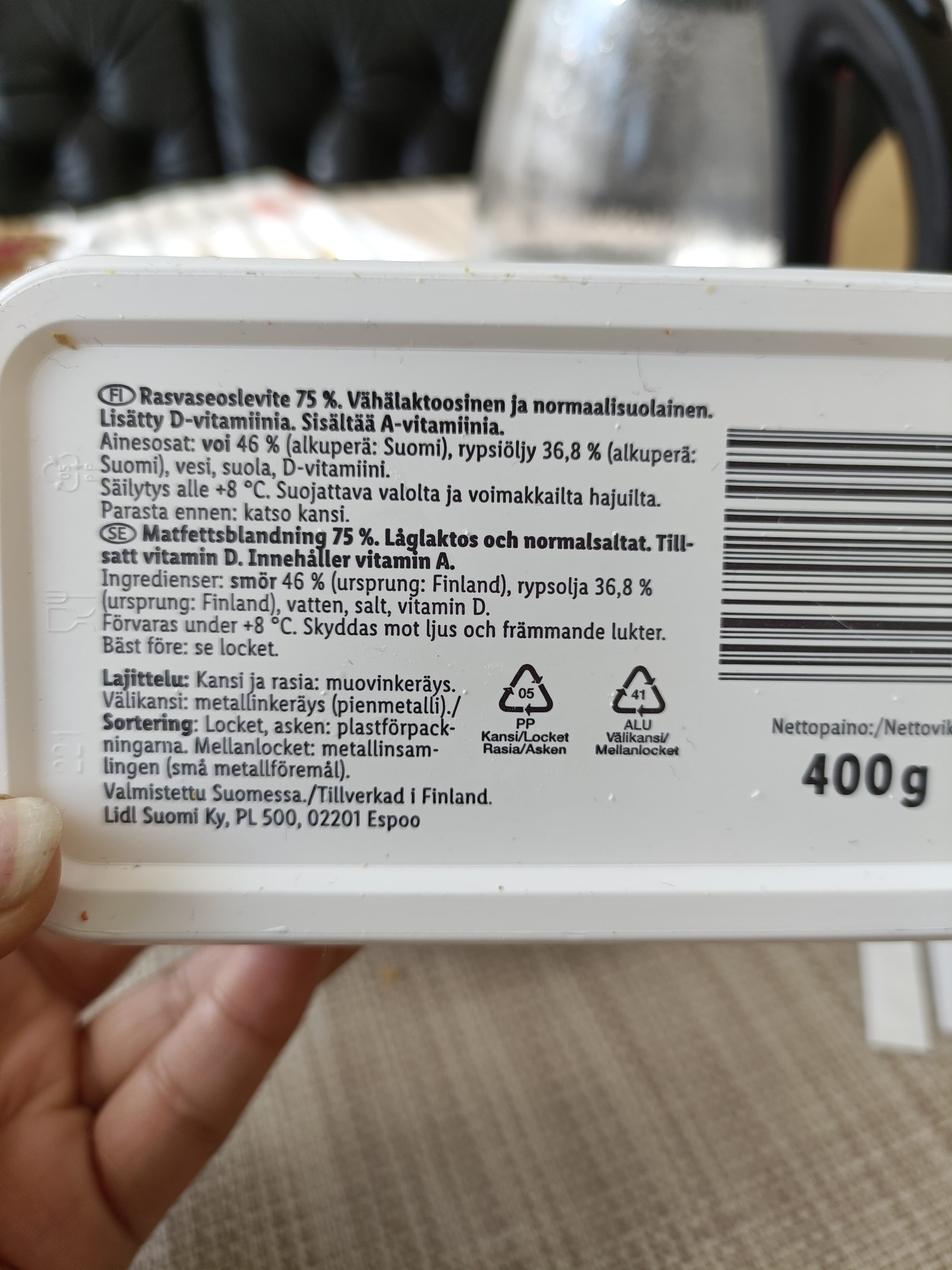 Pohjolan Meijeri Butter packshot
