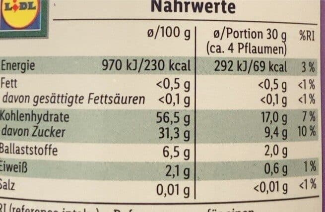 Alesto gedtrocknete Pflaumen packshot