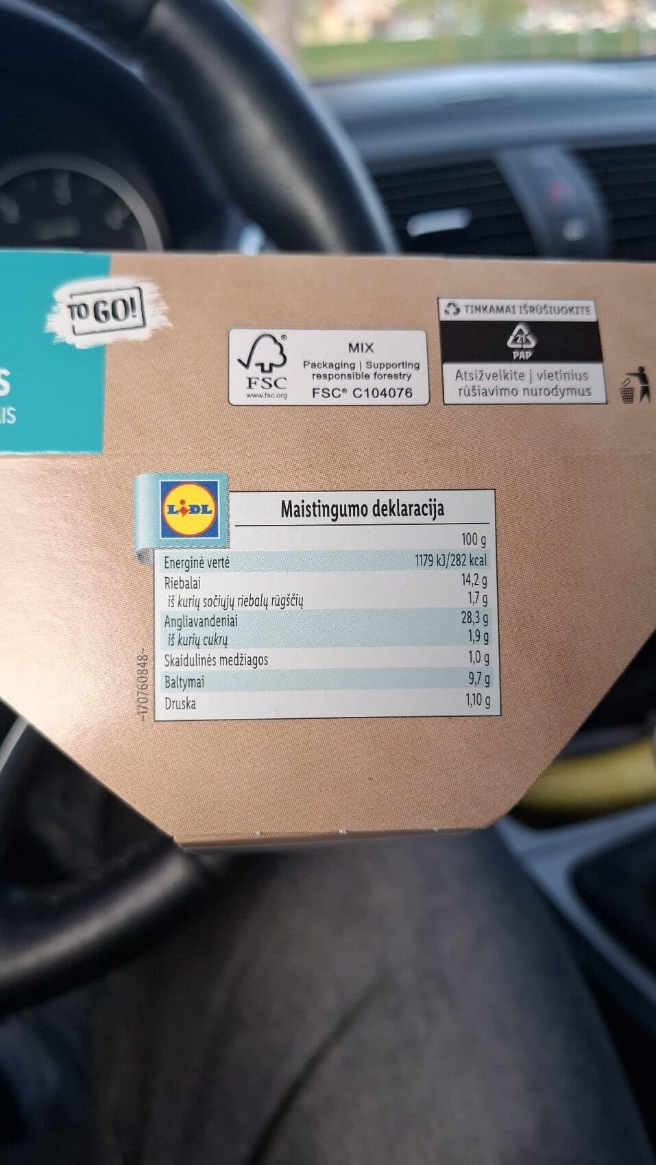 Select & Go Sumuštinius su tunu ir kiaušiniais packshot