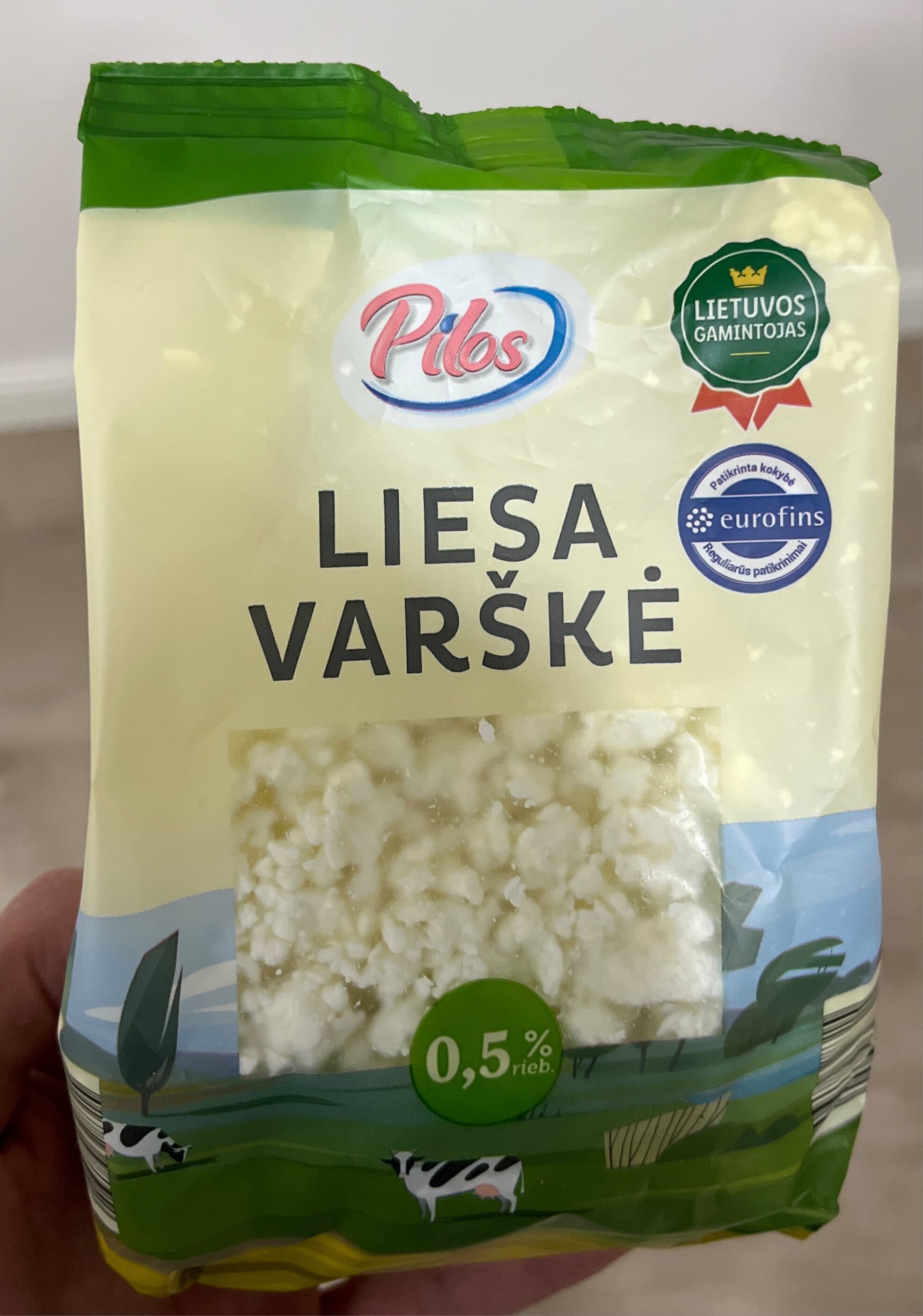 Pilos Liesą varškė packshot