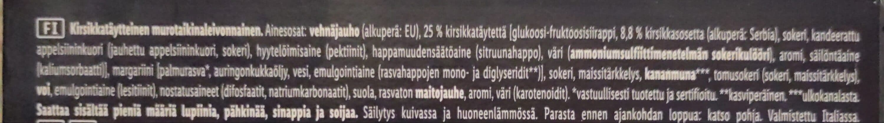 Italiamo Täytetty murotaikinaleivos kirsikkatäytteellä packshot