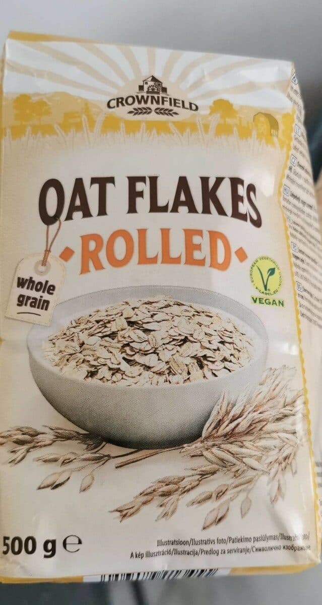 Crownfield Rolled Oat Flakes packshot