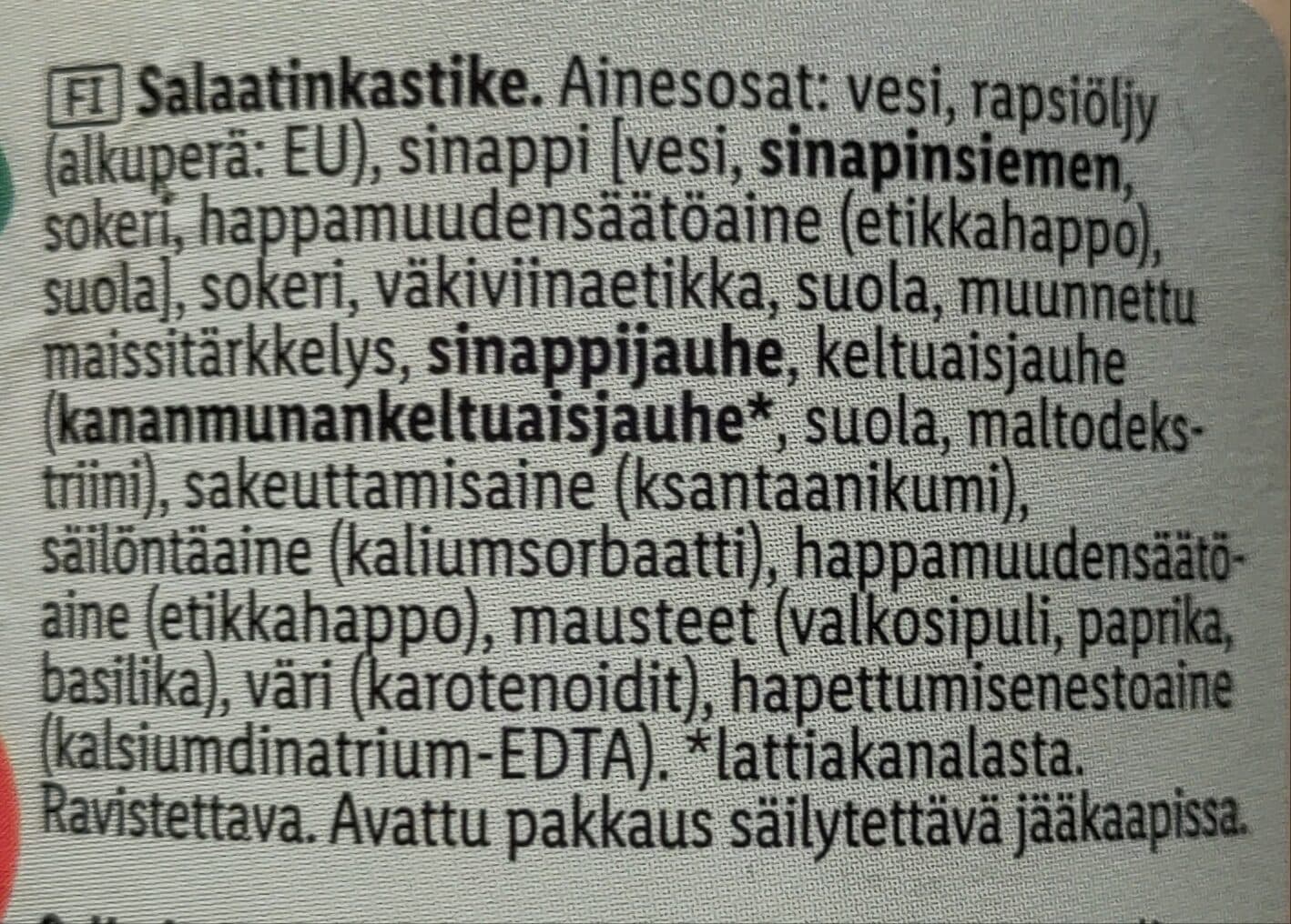 Kania Perinteinen salaatinkastike packshot
