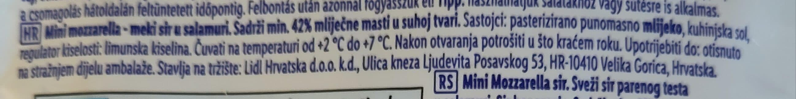 Pilos (Lidl) mini mozzarella packshot