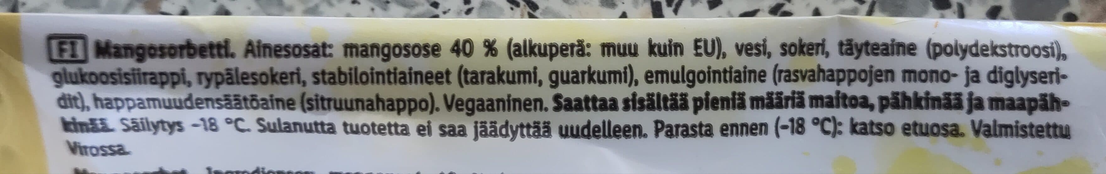 Gelatelli Smoothiepuikko mango packshot