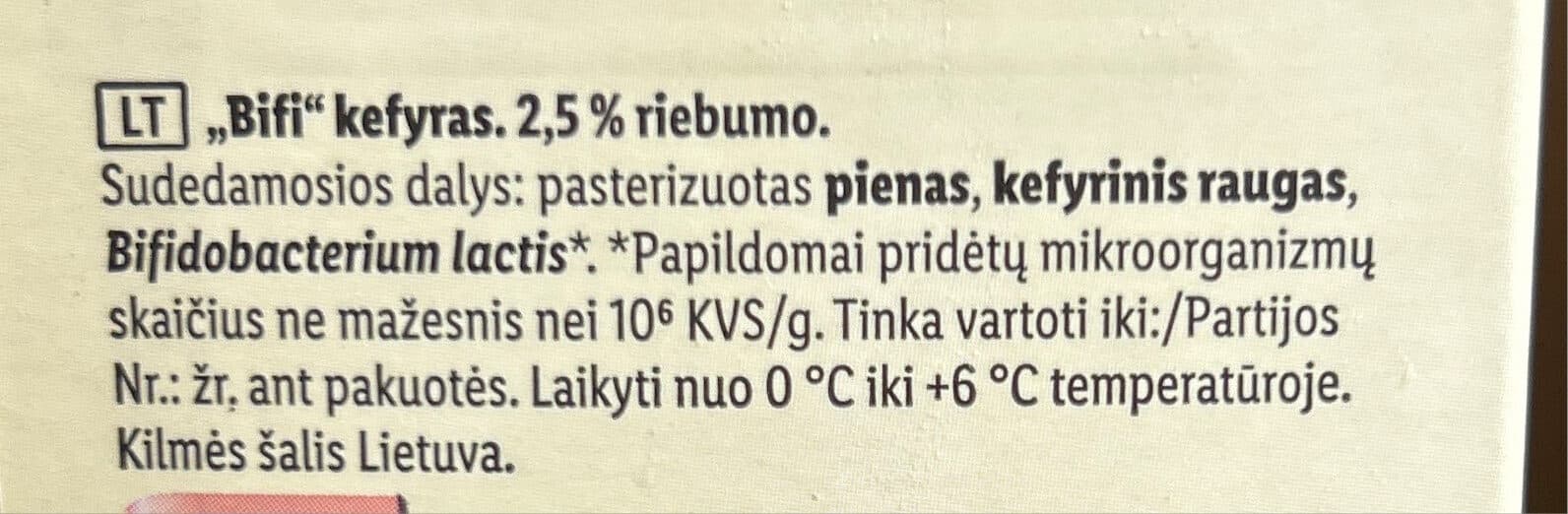 Pilos Bifi kefyras packshot
