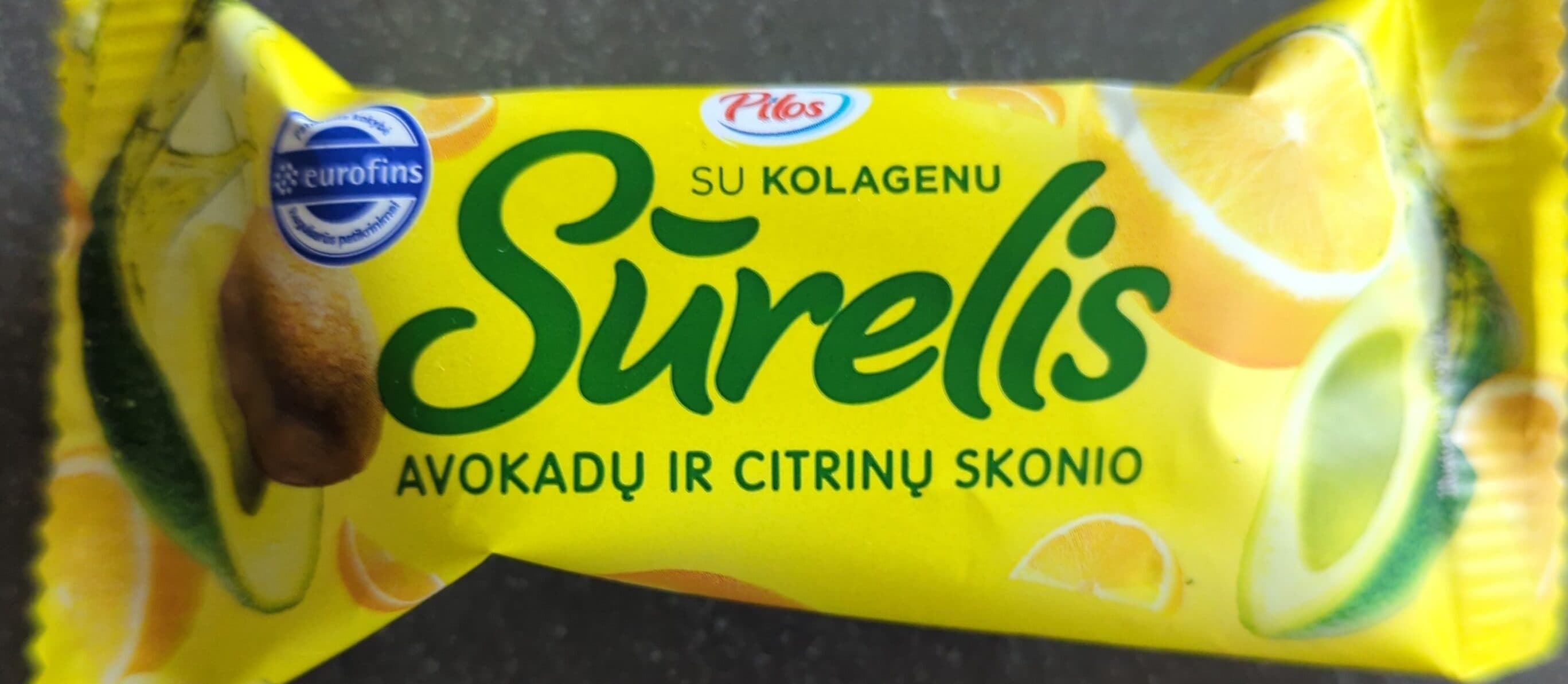 pilos avokadų ir citrinų skonio varškės sūrelis packshot