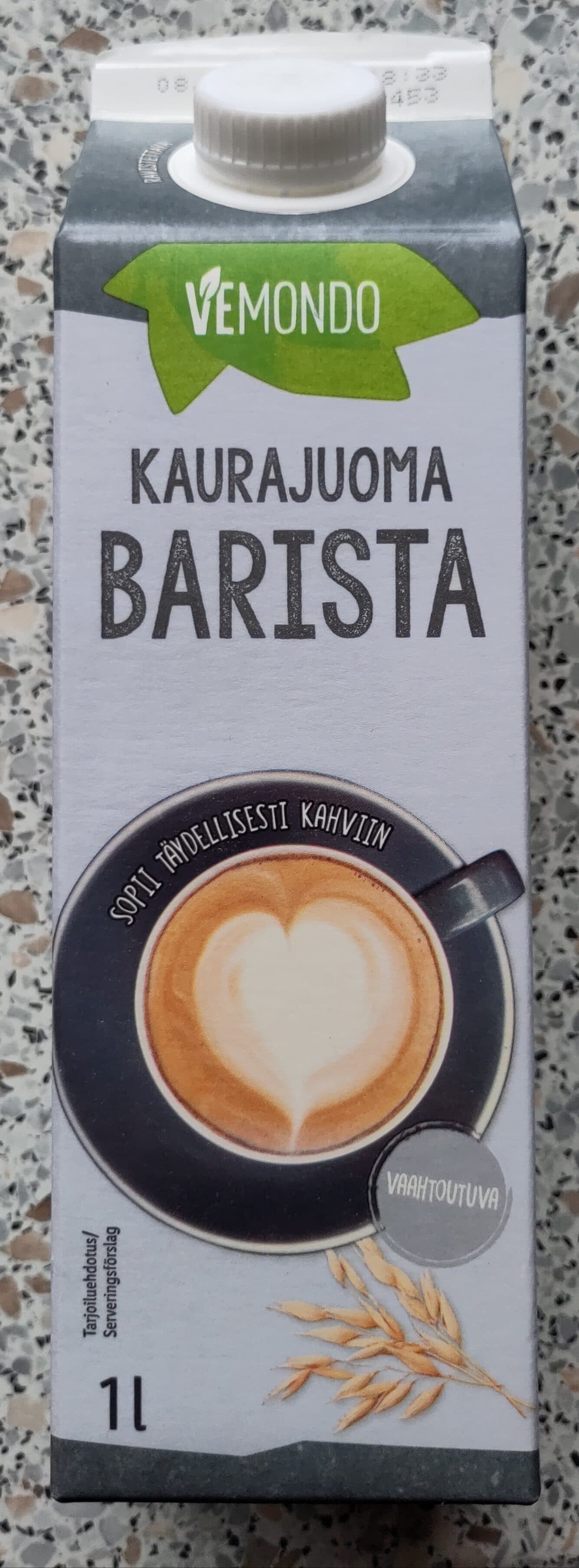 Vemondo Kaurajuoma Barista packshot