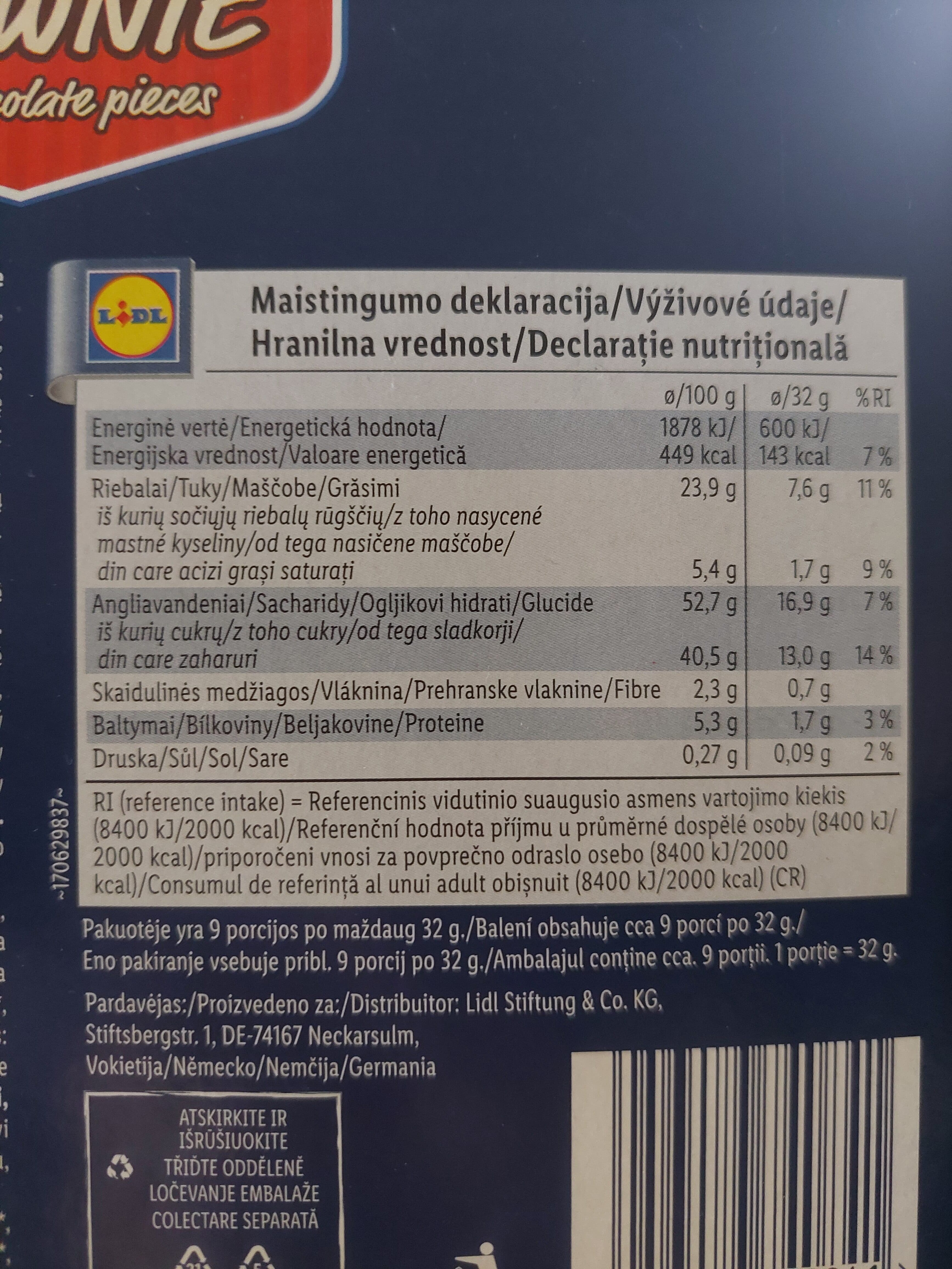 McEnnedy Family Brownie with Chocolate Pieces packshot