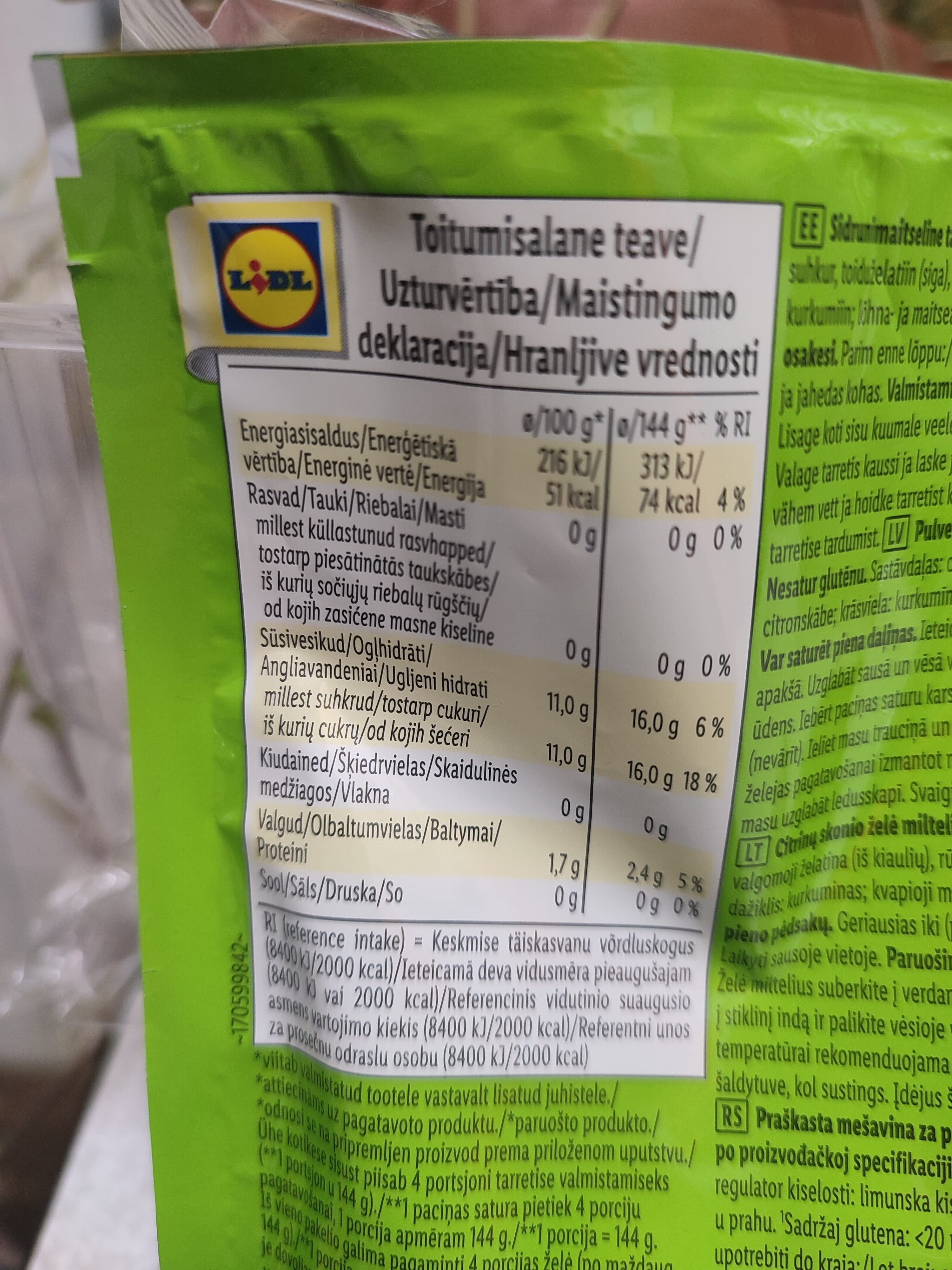 Belbake Jelly lemon flavour packshot