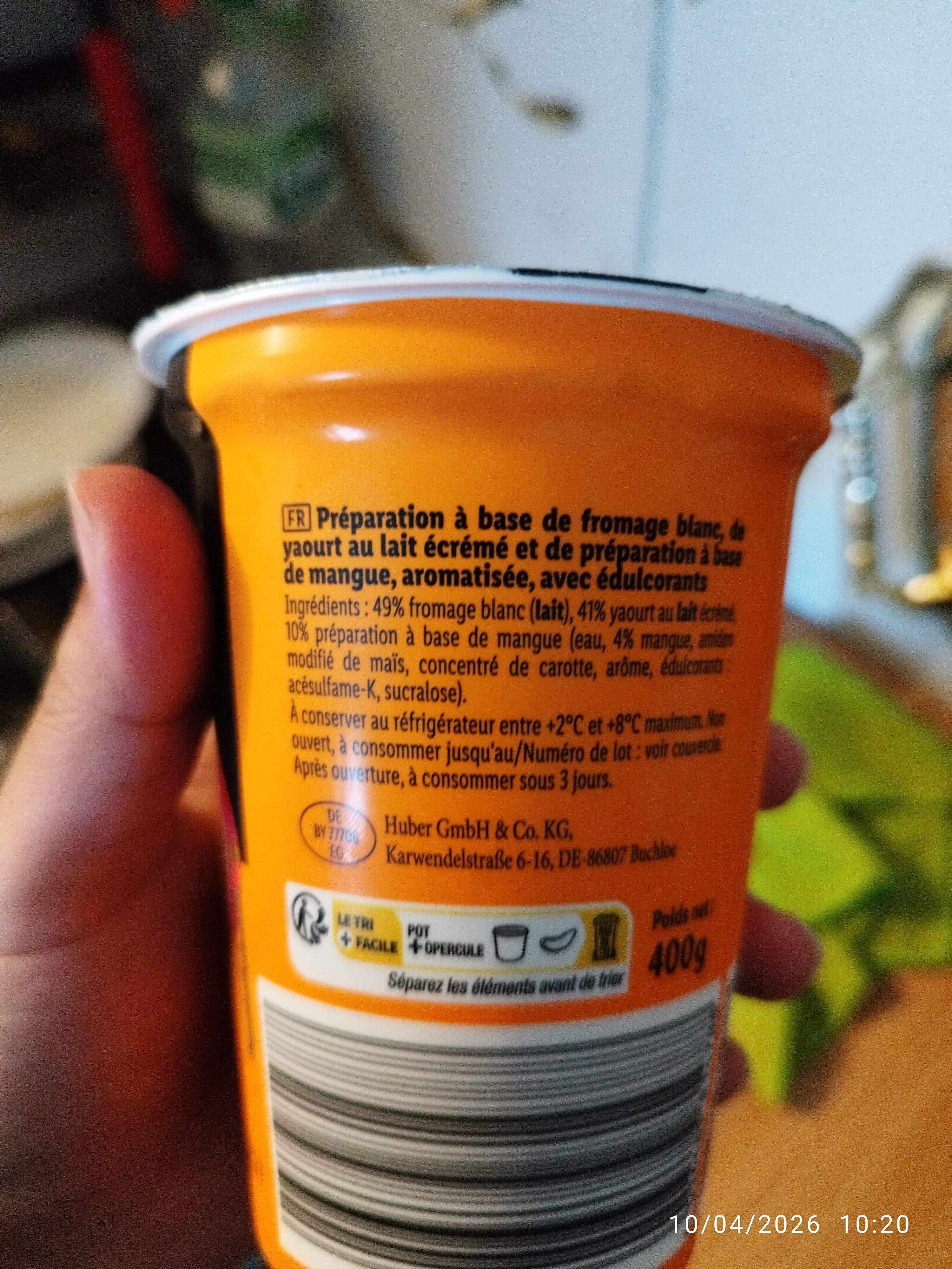 Envia Spécialité Laitière Mangue packshot