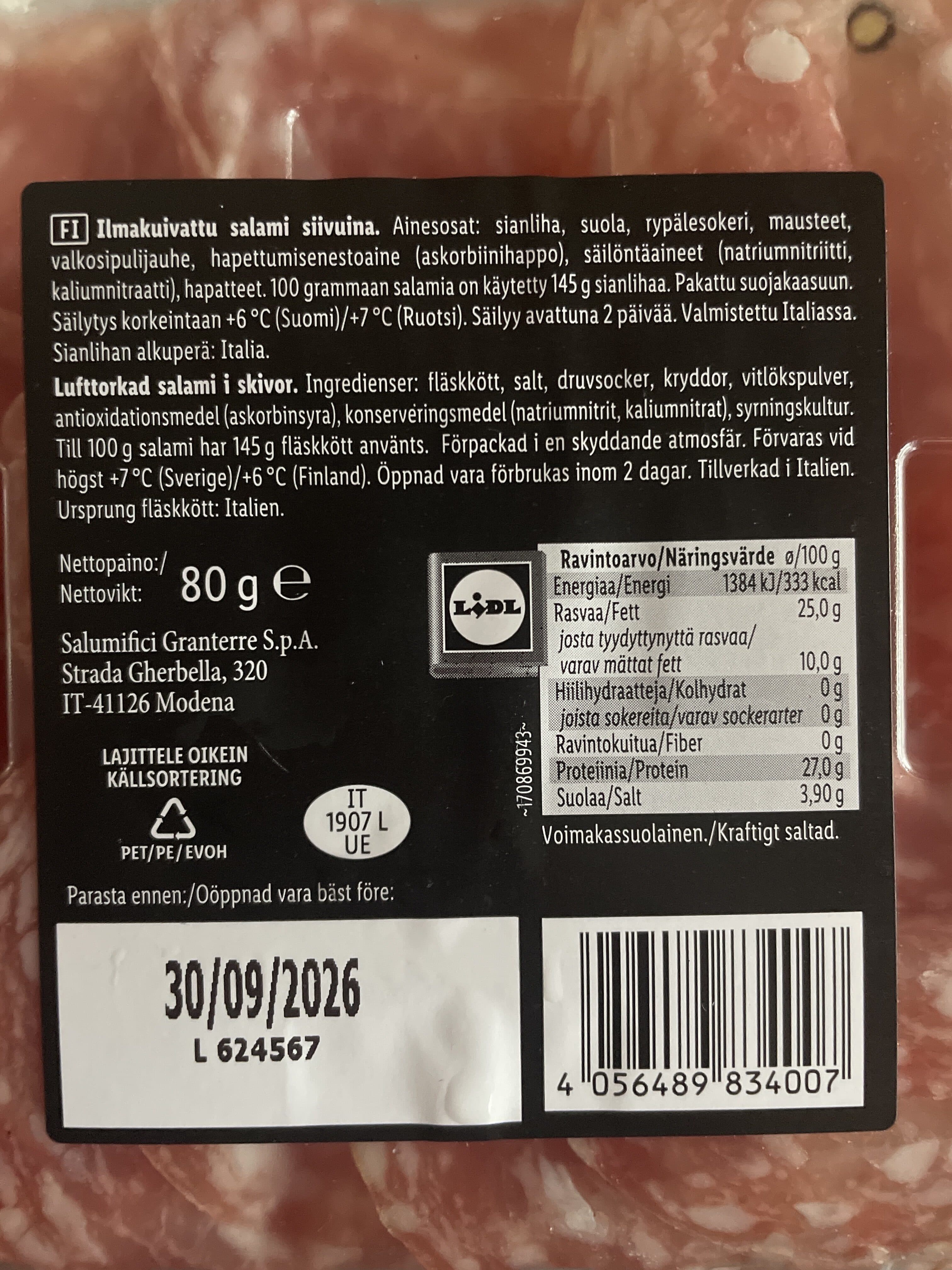 Dulano Salami Paesano packshot