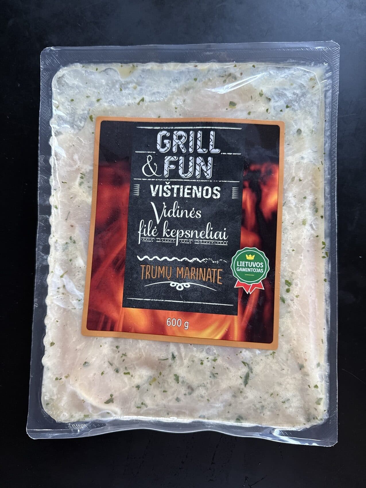 Grill & Fun Vištienos Vidinės Filė Kepsneliai Trumų Marinate packshot