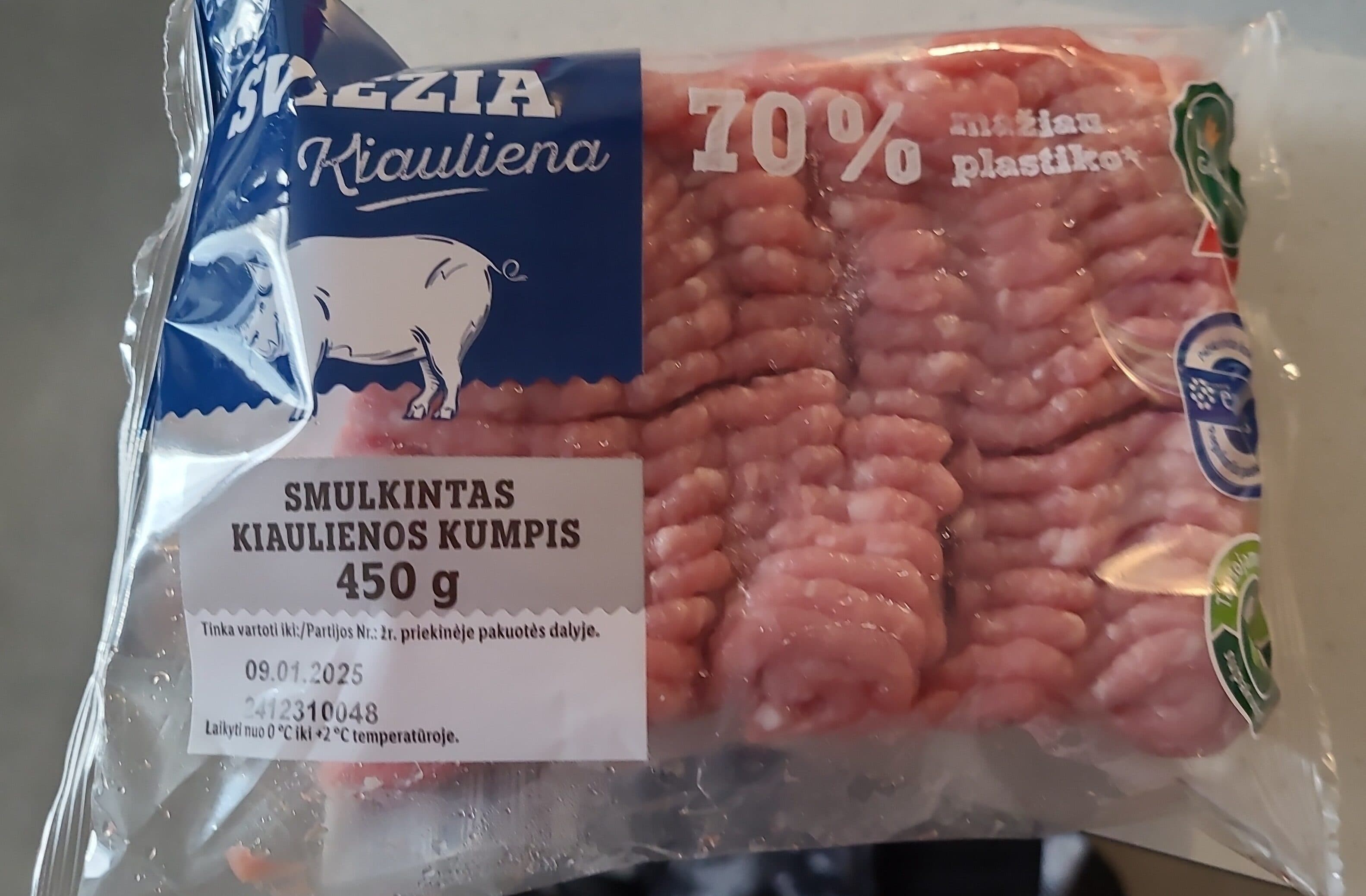 Biovela Smulkintas kiaulienos kumpis packshot