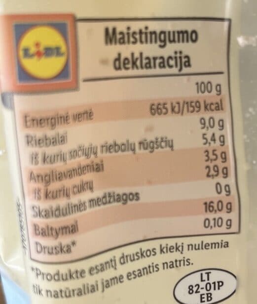 Pilos Pusriebė varškė 9% packshot