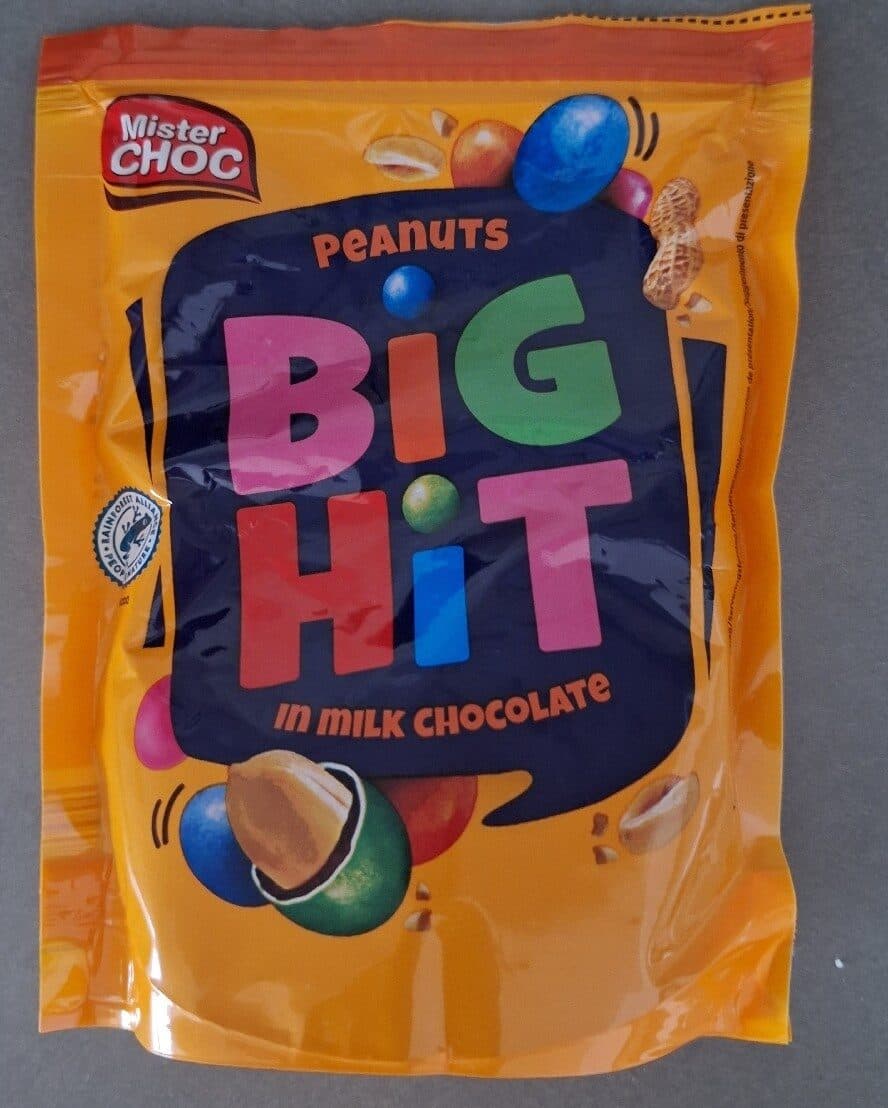 Mister Choc Big Hit Peanuts In Milk Chocolate packshot