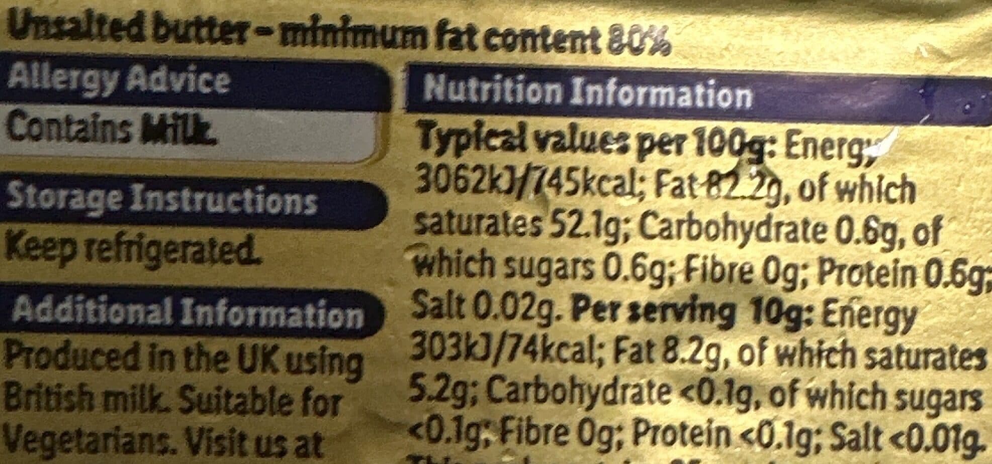 Dairy Manor British Unsalted Butter packshot