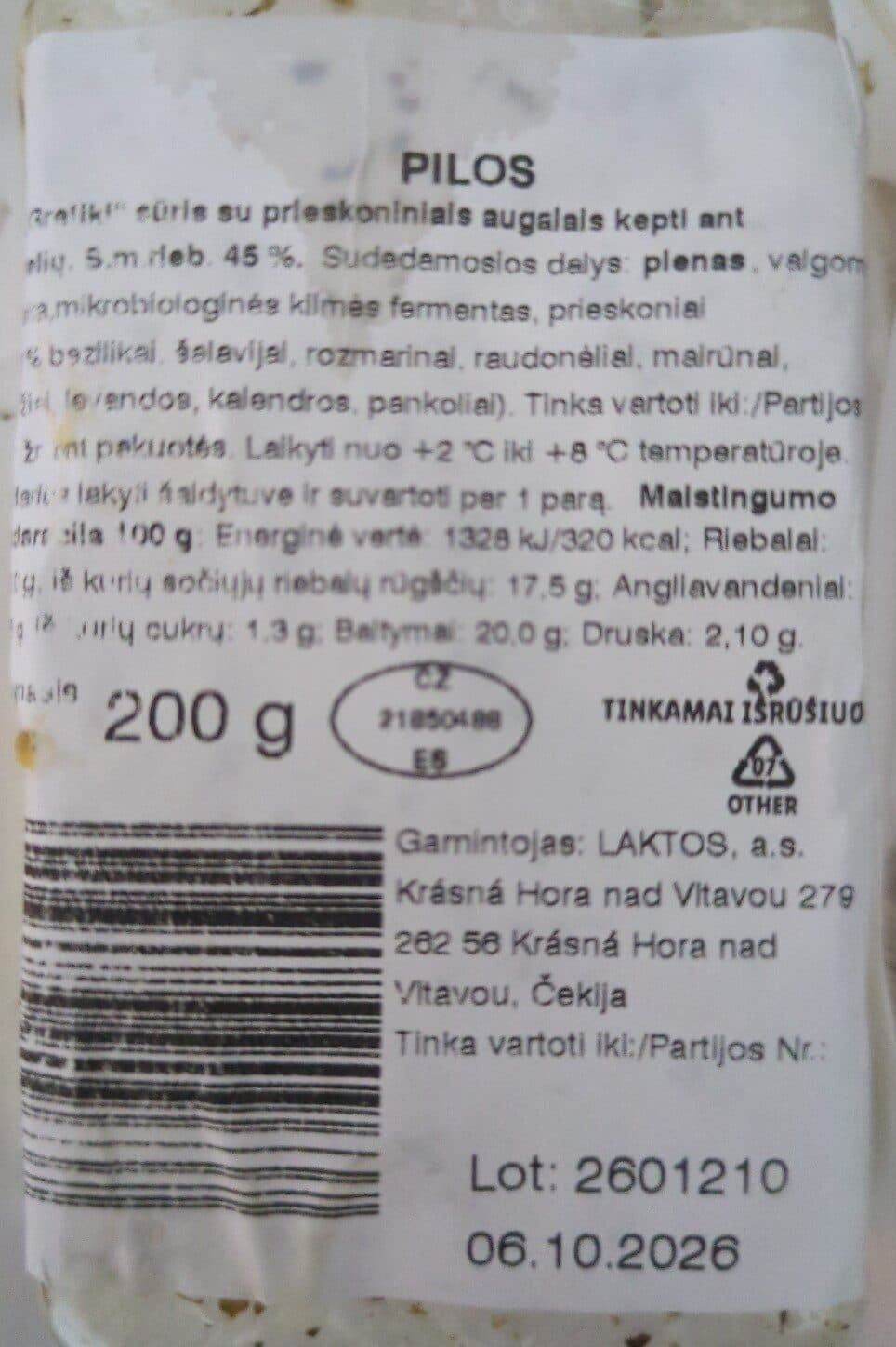 Pilos Cheese Gretiki With Herbs packshot