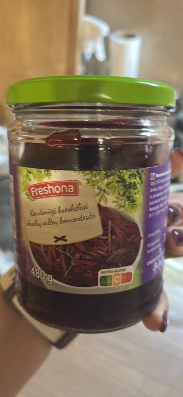Freshona Raudonieji burokėliai obuolių Sulčių Koncentrate packshot