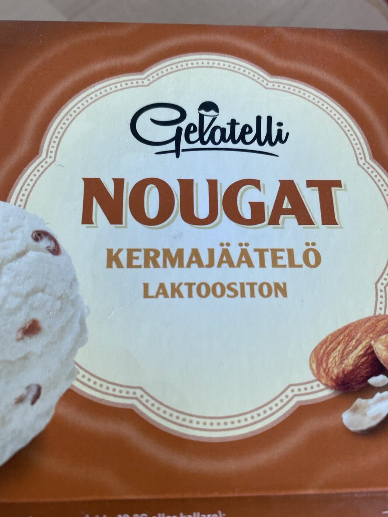 Lidl Nougat Kermajäätelö packshot