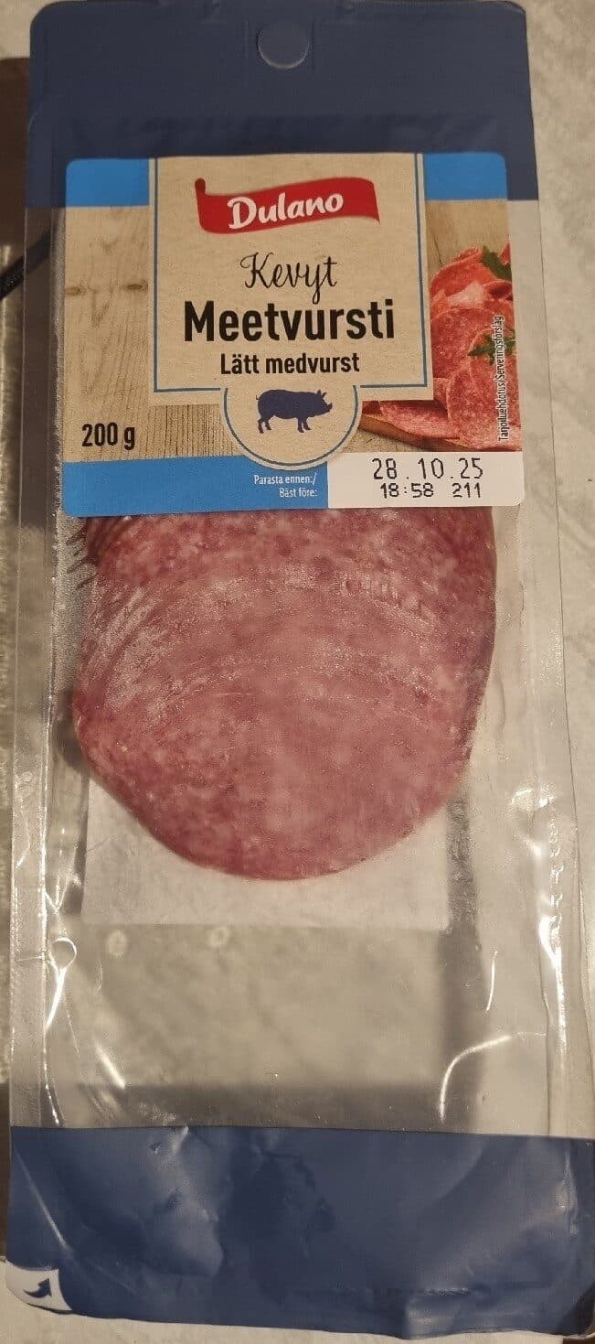 Dulano Kevyt Meetvursti packshot