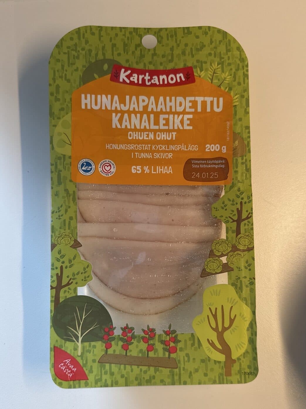 Kartanon Hunajapaahdettu Kanaleike packshot