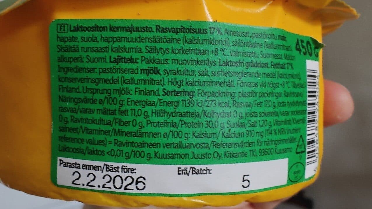 Pohjolan Meijeri Hermanni 17% packshot