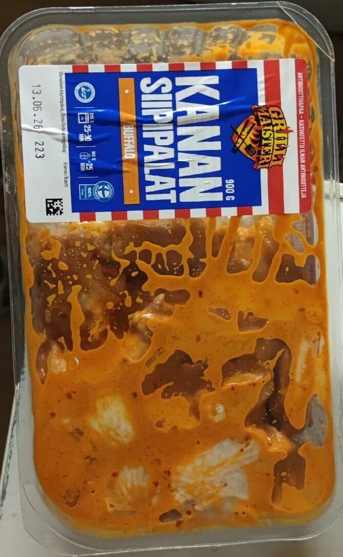 Grilli Maisteri Kanan Siipipalat Buffalo packshot