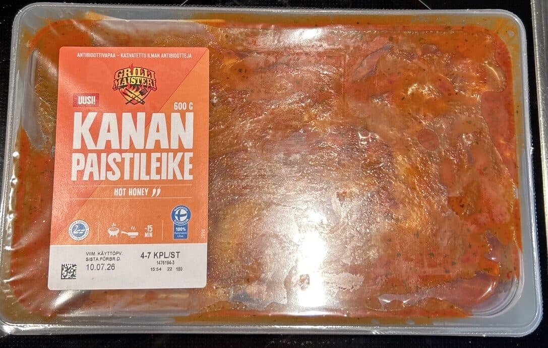 Grillimaisteri Kanan Paistileike Hot Honey packshot