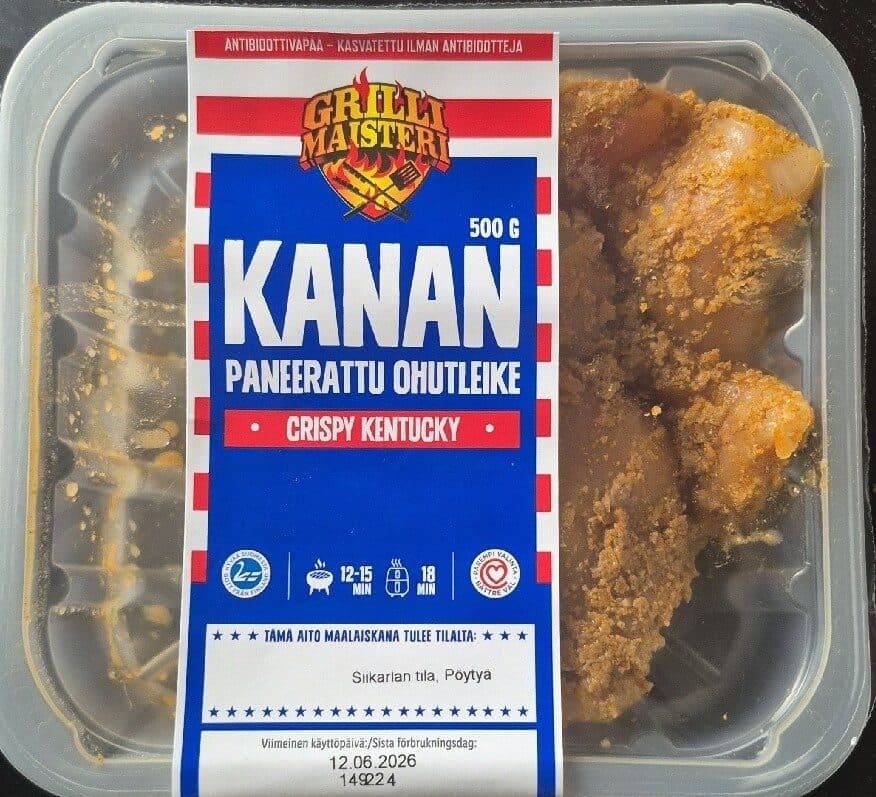 Grilli Maisteri Crispy Kenttucky packshot