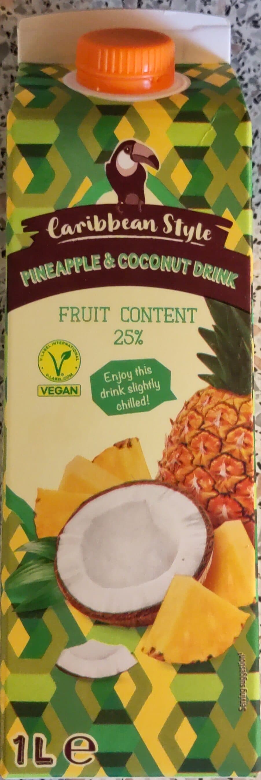 Caribbean Style Ananas-kookosjuoma packshot