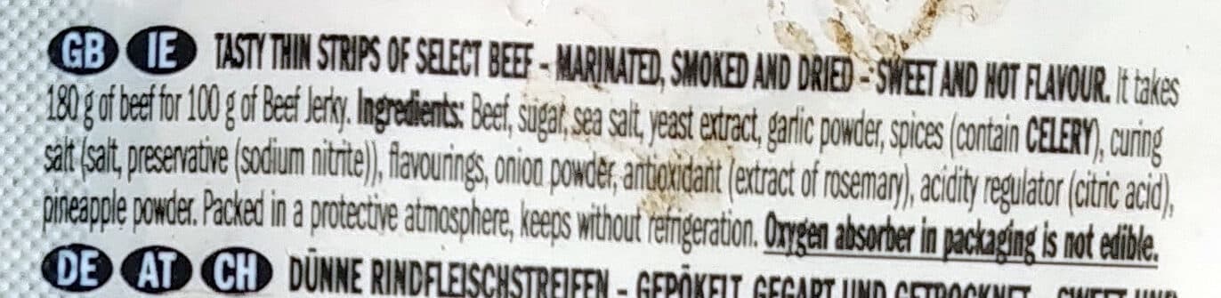 Jack Link's Beef Jerky Sweet & Hot packshot