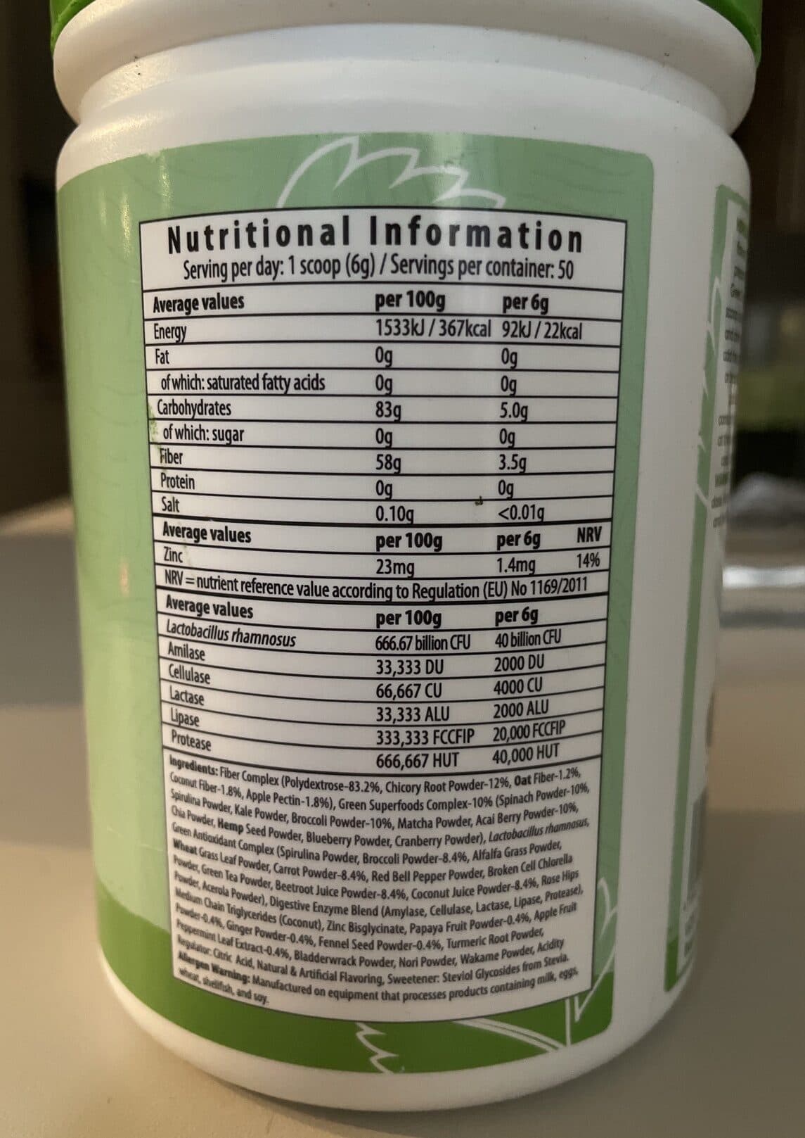Herboxa Greens Coconut packshot