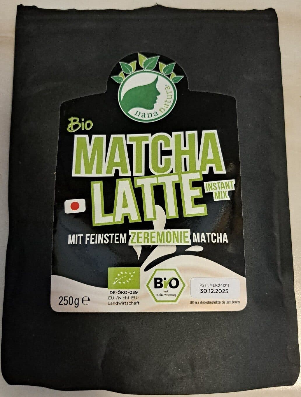 Nana Natura Bio matcha Latte Instant Mix packshot