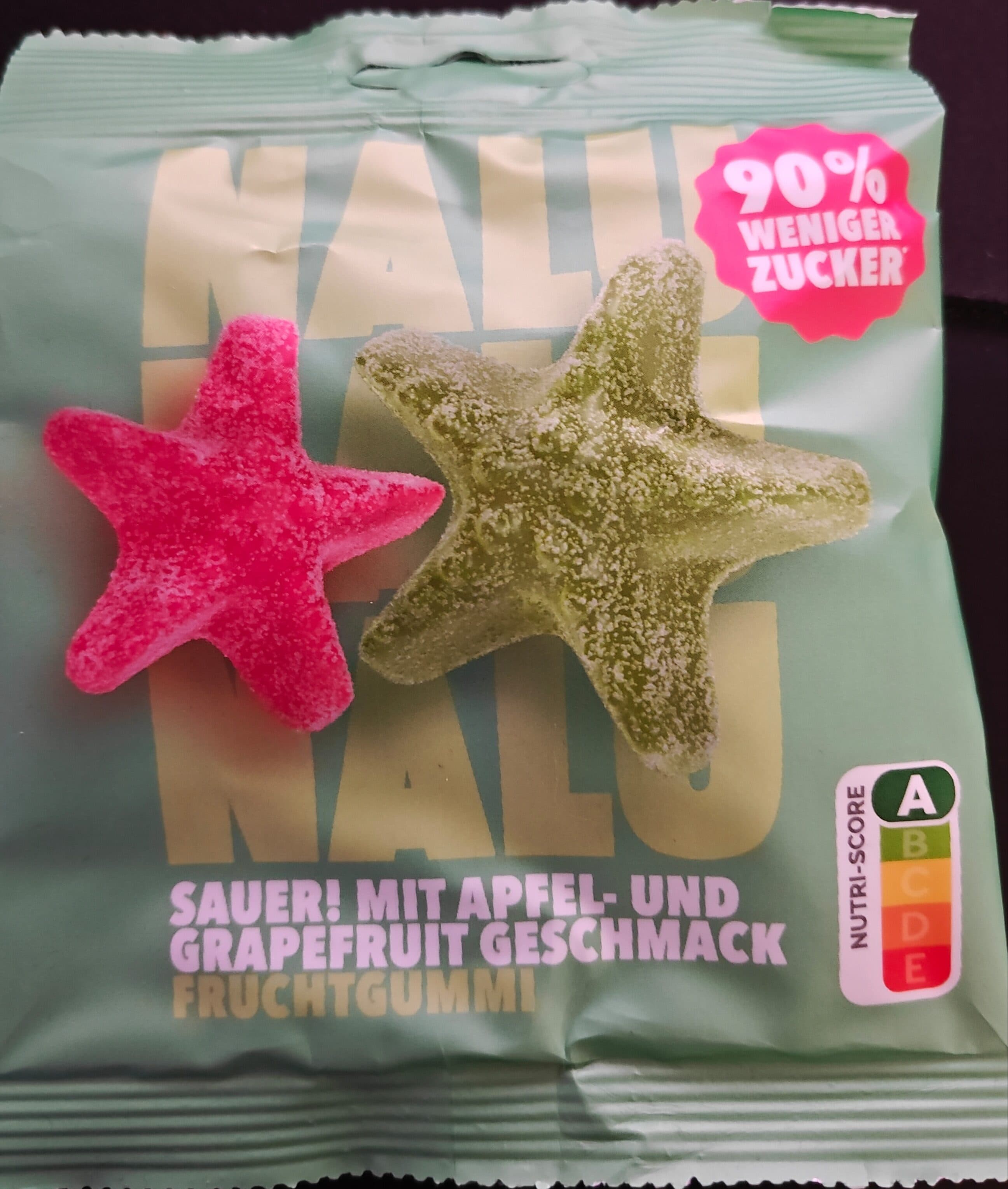 Nalu Nalu sour candy low sugar candy packshot