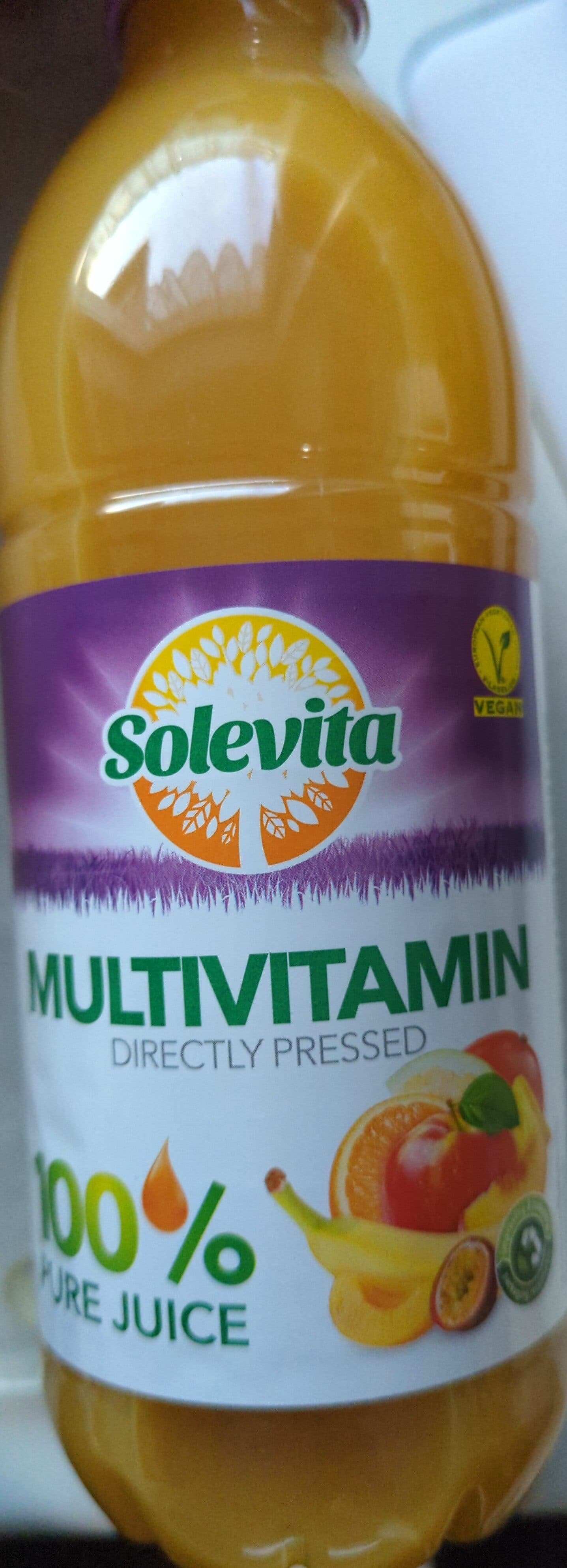 Solevita Įvairių vaisių sultys packshot