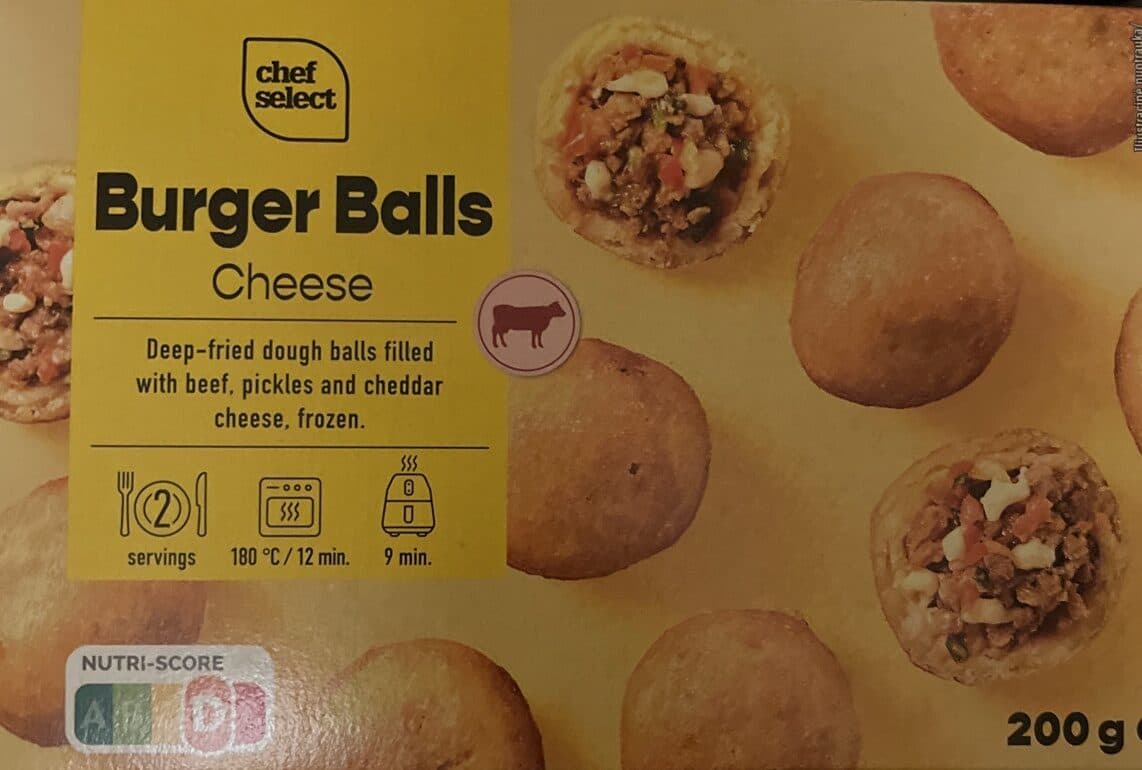Chef select Burger balls packshot