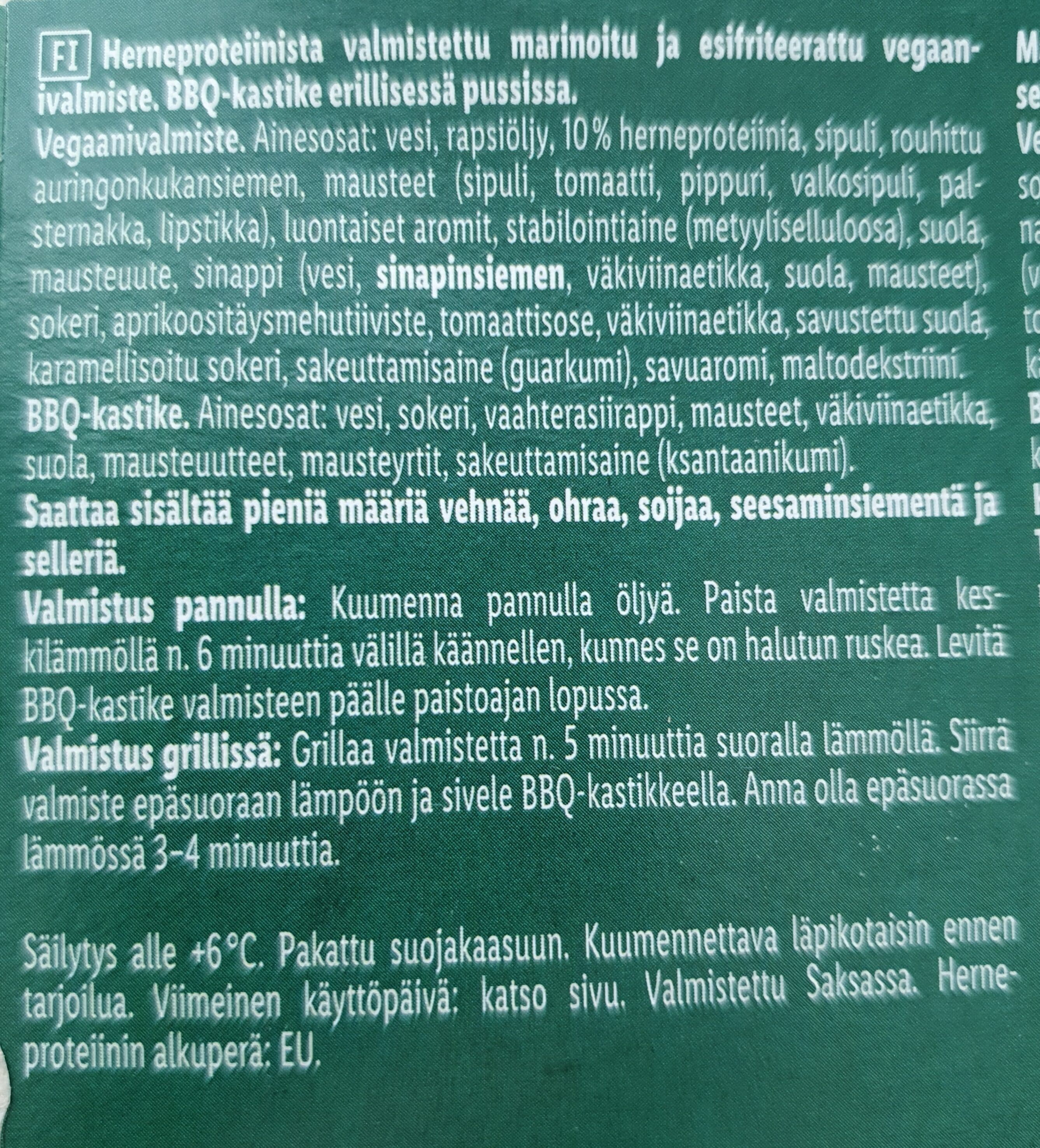 Vemondo Vegan ribs packshot