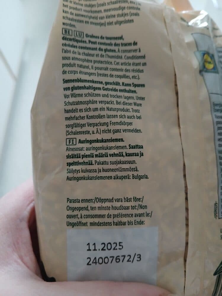 Alesto Alesto Zonnebloempitten Graines de tournesol NUTRI packshot