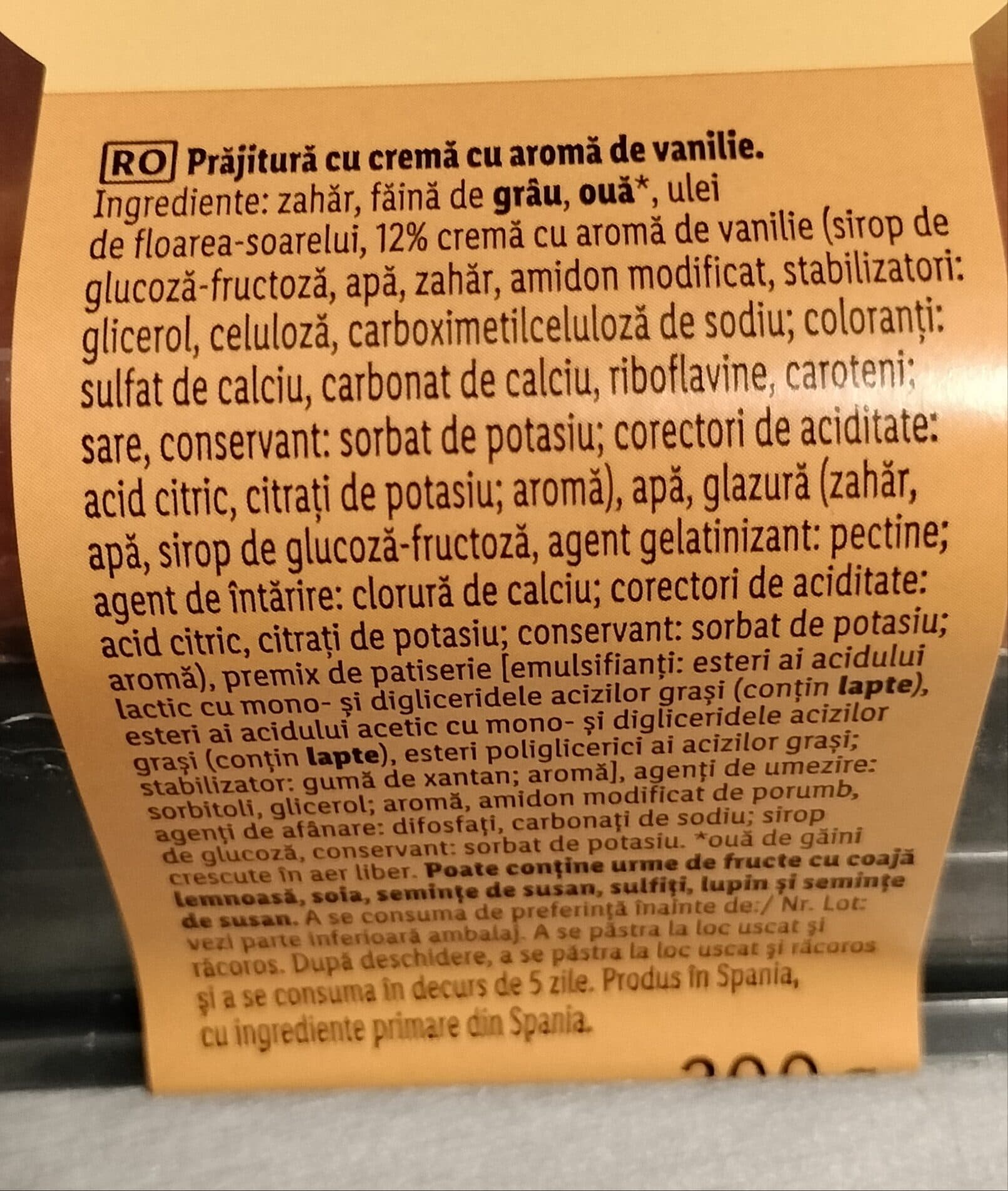 Sol Mar Crema Catalana Cake packshot
