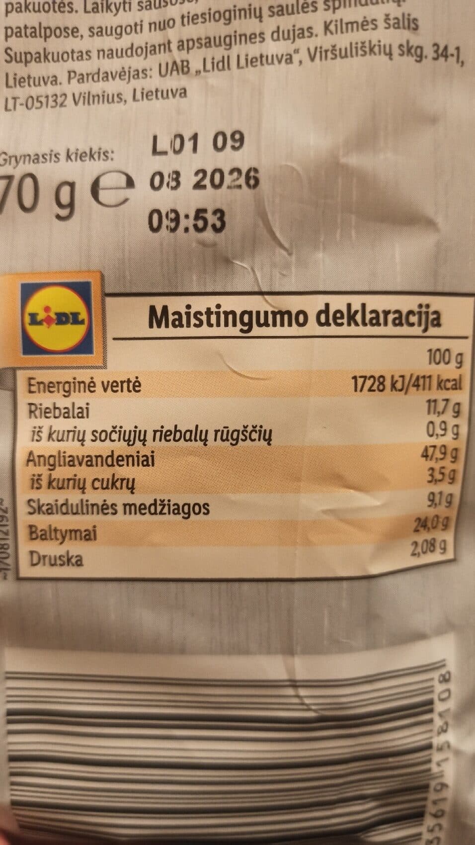 Snack Day Žirnių Trapučiai Sūrio Ir Trumų Skonio packshot